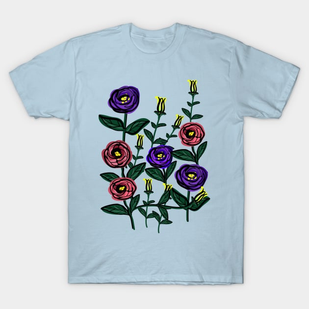 Lisianthus blossom T-Shirt by CindyS